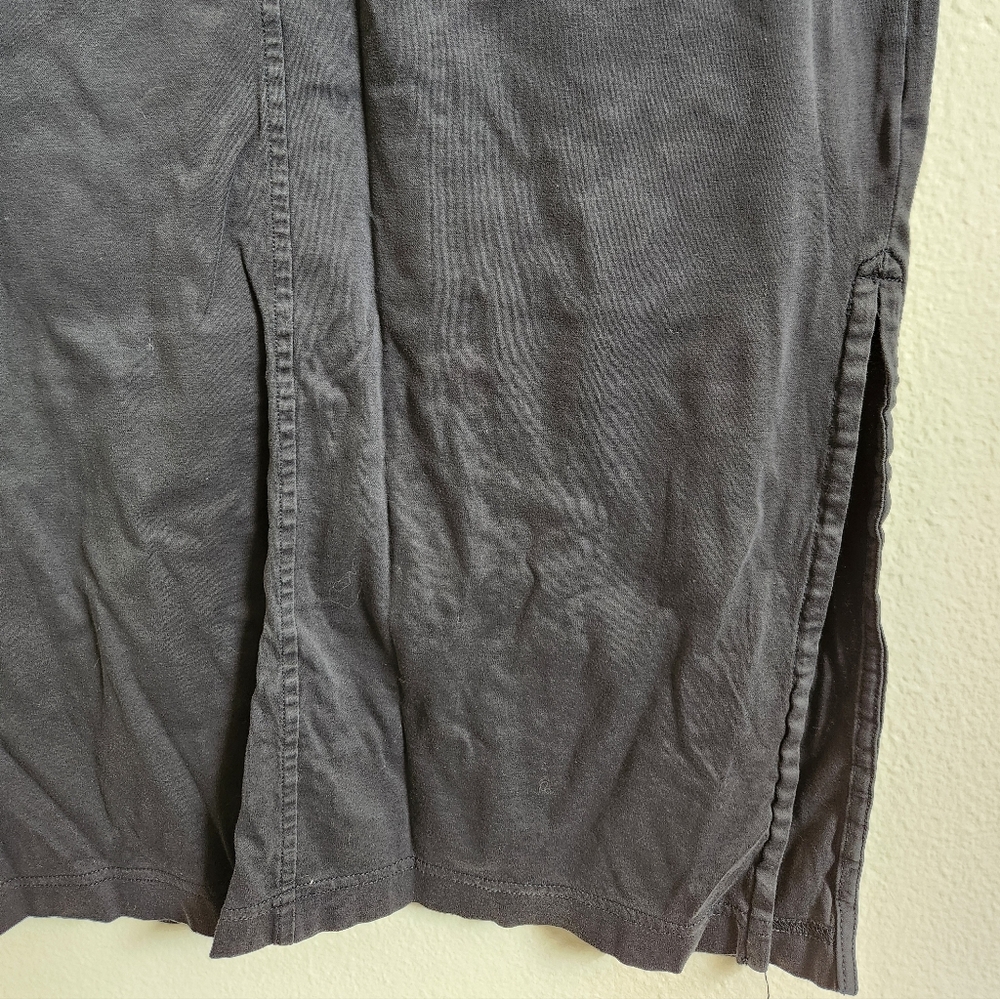 Everlane‎ Women's T-Shirt Dress Midi Cotton Casual Preppy Black Small - Picture 4 of 7